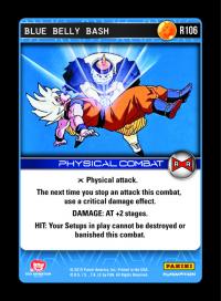 dragonball z evolution blue belly bash foil