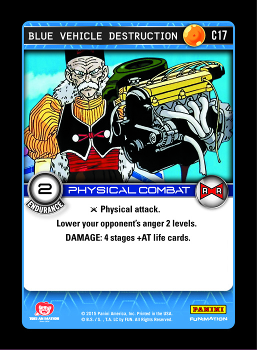 Blue Vehicle Destruction (FOIL)