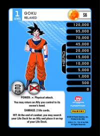 dragonball z evolution goku relaxed foil