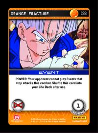dragonball z evolution orange fracture foil