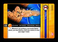 dragonball z evolution orange intense training drill foil