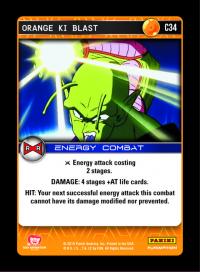 dragonball z evolution orange ki blast foil