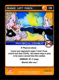 dragonball z evolution orange left punch foil