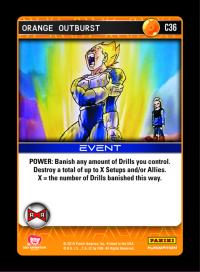 dragonball z evolution orange outburst foil