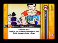 dragonball z evolution orange reading drill foil