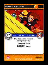 dragonball z evolution orange sideswipe foil