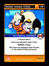 dragonball z evolution orange upward strike foil