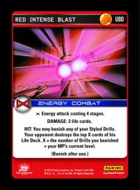 dragonball z evolution red intense blast foil