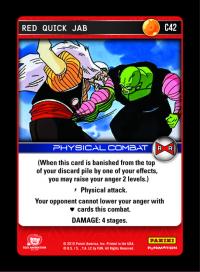 dragonball z evolution red quick jab foil