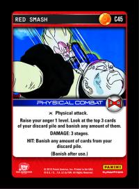 dragonball z evolution red smash foil