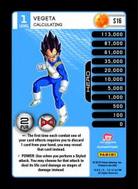 dragonball z evolution vegeta calculating foil