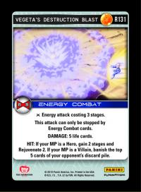 dragonball z evolution vegeta s destruction blast foil