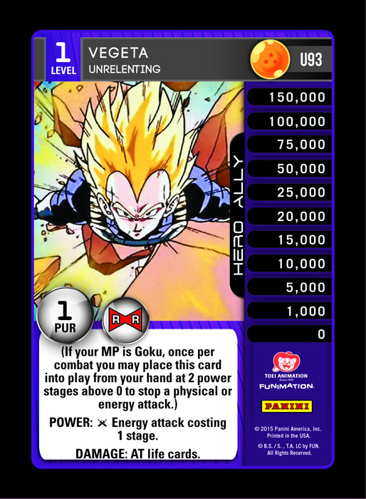 Vegeta, Unrelenting (FOIL)