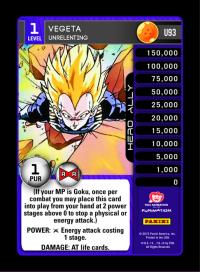 dragonball z evolution vegeta unrelenting foil