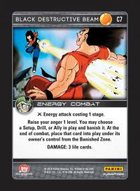 dragonball z perfection black destructive beam foil