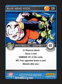 dragonball z perfection blue head kick foil