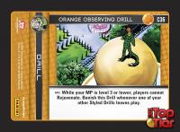 dragonball z perfection orange observing drill foil