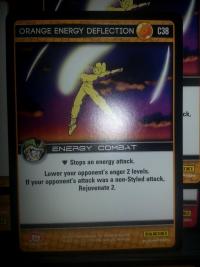 dragonball z perfection orange energy deflection foil