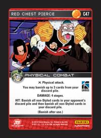 dragonball z perfection red chest pierce foil