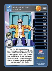 dragonball z perfection master roshi barricade foil