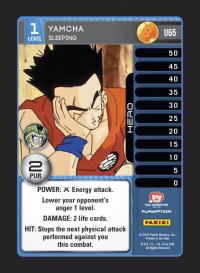 dragonball z perfection yamcha sleeping foil