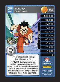 dragonball z perfection yamcha on the move foil