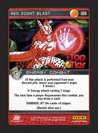 dragonball z perfection red right blast foil