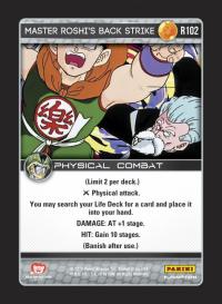 dragonball z perfection master roshi s back strike foil