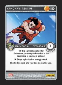 dragonball z perfection yamcha s rescue foil