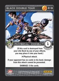 dragonball z perfection black double team foil