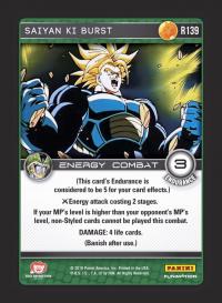 dragonball z perfection saiyan ki burst foil