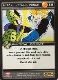 dragonball z perfection black unstable punch foil