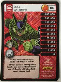 dragonball z perfection cell semi perfect dr2 regular foil