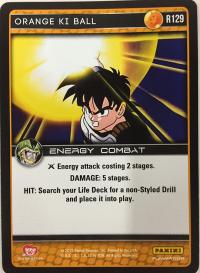 dragonball z perfection orange ki ball foil