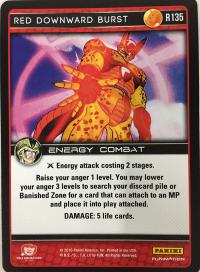 dragonball z perfection red downward burst foil