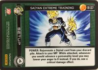 dragonball z perfection saiyan extreme training foil