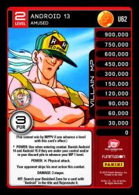 dragonball z vengeance android 13 amused foil