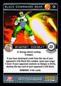 dragonball z vengeance black downward beam foil