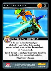 dragonball z vengeance black face kick foil