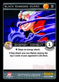 dragonball z vengeance black running guard foil