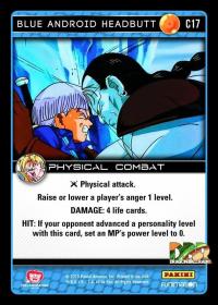 dragonball z vengeance blue android headbutt foil