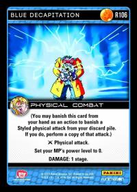 dragonball z vengeance blue decapitation foil