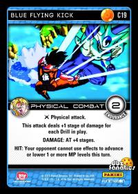 dragonball z vengeance blue flying kick foil