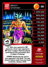 dragonball z vengeance broly determined foil