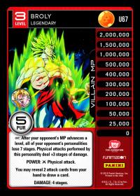 dragonball z vengeance broly legendary foil