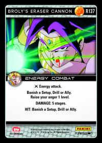 dragonball z vengeance broly s eraser cannon foil