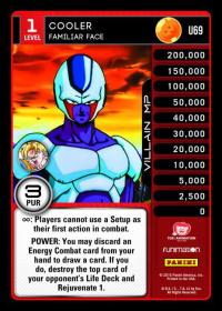 dragonball z vengeance cooler familiar face foil