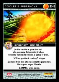 dragonball z vengeance cooler s supernova foil