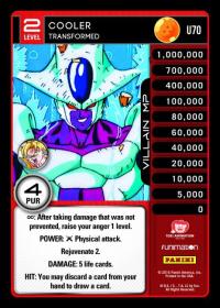 dragonball z vengeance cooler transformed foil