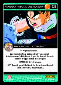 dragonball z vengeance namekian robotic destruction foil